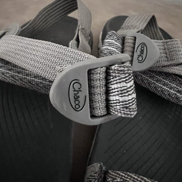 Chaco Classic Womens Gray Multicolor Hiking Jacquard Strappy Sandals Size 10 - Picture 2 of 8